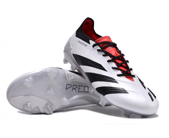 Adidas Predator Accuracy FG Soccer Cleats Black White Red For Men