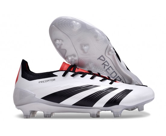 Adidas Predator Accuracy FG Soccer Cleats Black White Red For Men