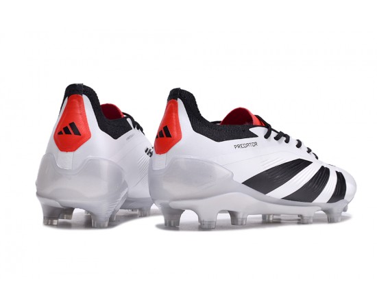 Adidas Predator Accuracy FG Soccer Cleats Black White Red For Men