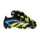 Adidas Predator Accuracy FG Soccer Cleats Black Yellow Blue For Men