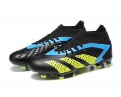 Adidas Predator Accuracy FG Soccer Cleats Black Yellow Blue For Men 