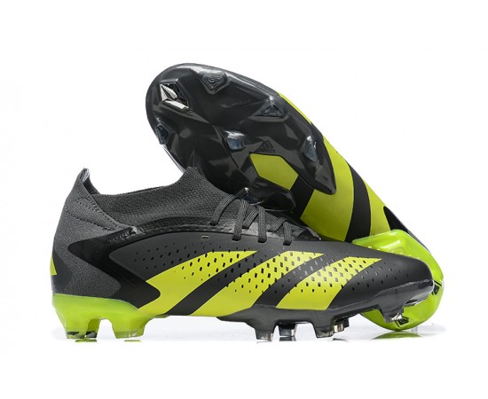 Adidas Predator Accuracy FG Soccer Cleats Black Yellow For Men