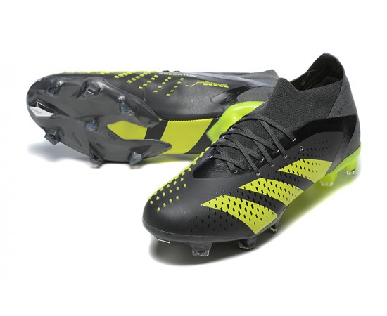 Adidas Predator Accuracy FG Soccer Cleats Black Yellow For Men