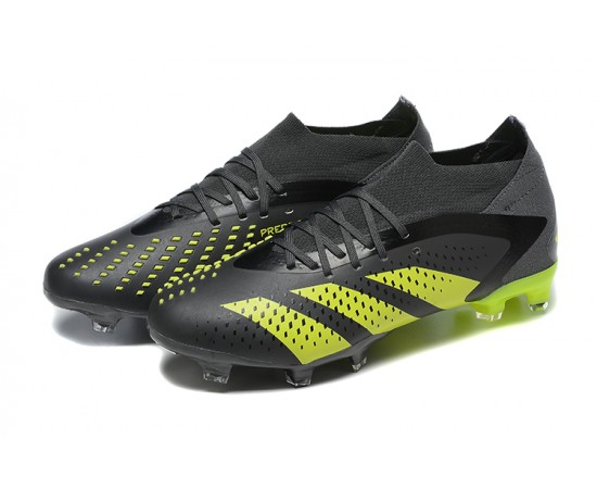 Adidas Predator Accuracy FG Soccer Cleats Black Yellow For Men