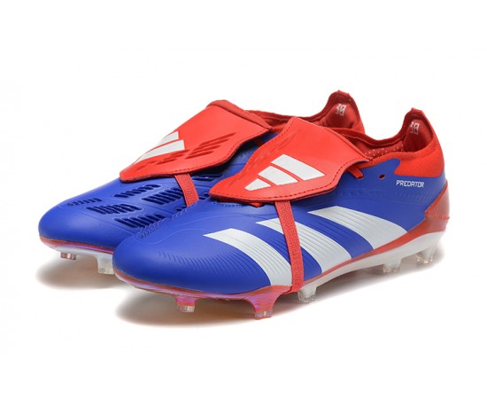 Adidas Predator Accuracy FG Soccer Cleats Blue Red White For Men