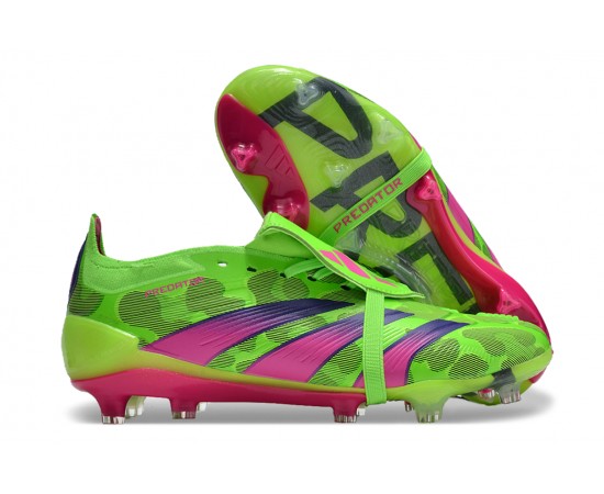 Adidas Predator Accuracy FG Soccer Cleats Green Purple For Men