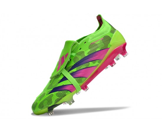 Adidas Predator Accuracy FG Soccer Cleats Green Purple For Men