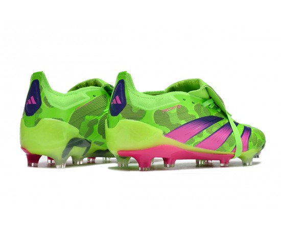 Adidas Predator Accuracy FG Soccer Cleats Green Purple For Men