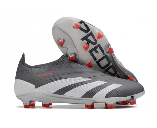 Adidas Predator Accuracy FG Soccer Cleats Grey Deep Grey For Men