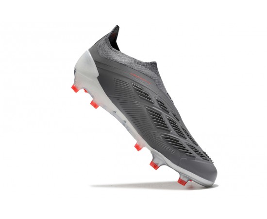 Adidas Predator Accuracy FG Soccer Cleats Grey Deep Grey For Men