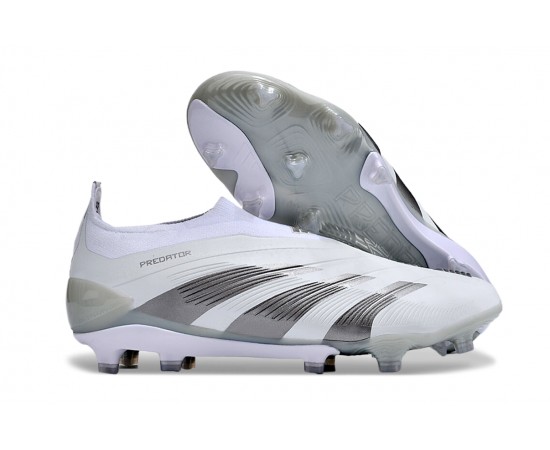 Adidas Predator Accuracy FG Soccer Cleats Grey White For Men