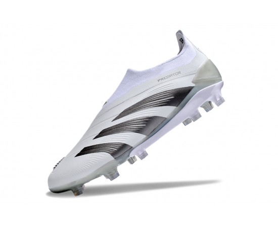 Adidas Predator Accuracy FG Soccer Cleats Grey White For Men