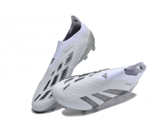 Adidas Predator Accuracy FG Soccer Cleats Grey White For Men