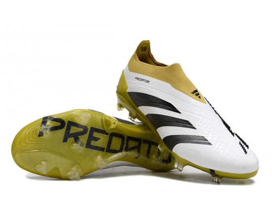 Adidas Predator Accuracy FG Soccer Cleats Olive White Black For Men