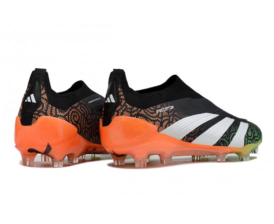 Adidas Predator Accuracy FG Soccer Cleats Orange Black Silver For Men