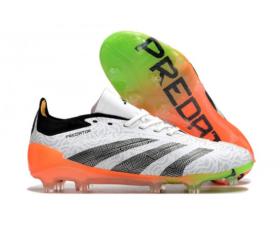 Adidas Predator Accuracy FG Soccer Cleats Orange Grey Black For Men