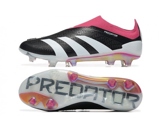 Adidas Predator Accuracy FG Soccer Cleats Pink Black White For Men