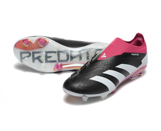 Adidas Predator Accuracy FG Soccer Cleats Pink Black White For Men