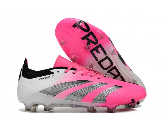 Adidas Predator Accuracy FG Soccer Cleats Purple Black White For Men