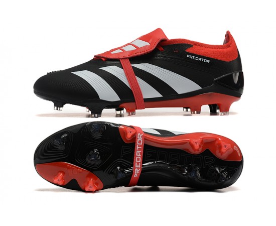 Adidas Predator Accuracy FG Soccer Cleats Red Black White For Men