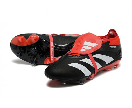 Adidas Predator Accuracy FG Soccer Cleats Red Black White For Men