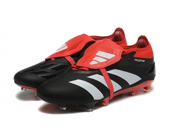 Adidas Predator Accuracy FG Soccer Cleats Red Black White For Men