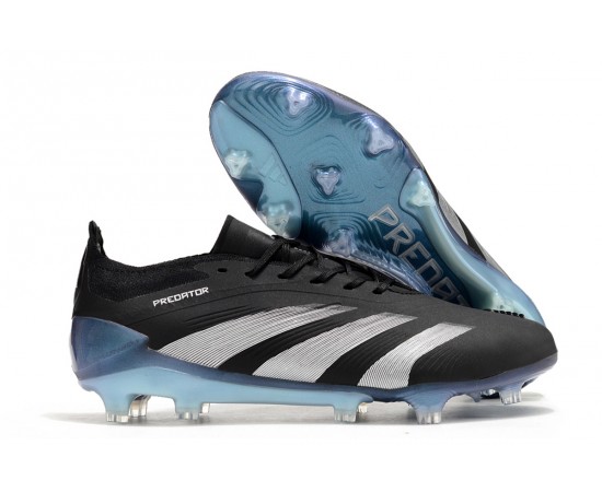 Adidas Predator Accuracy FG Soccer Cleats Silver Black For Men