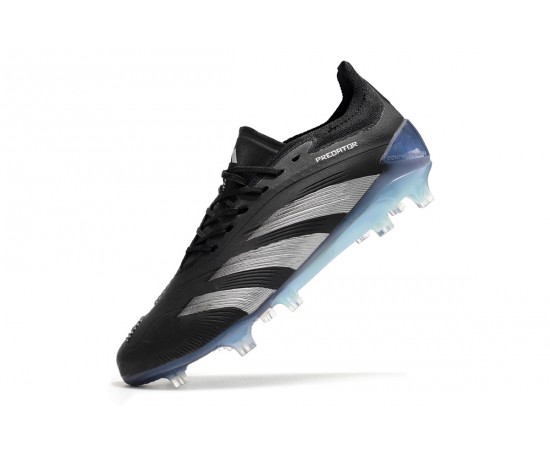 Adidas Predator Accuracy FG Soccer Cleats Silver Black For Men