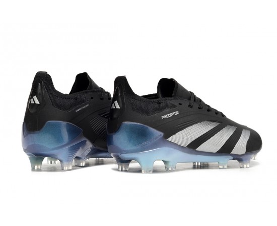 Adidas Predator Accuracy FG Soccer Cleats Silver Black For Men