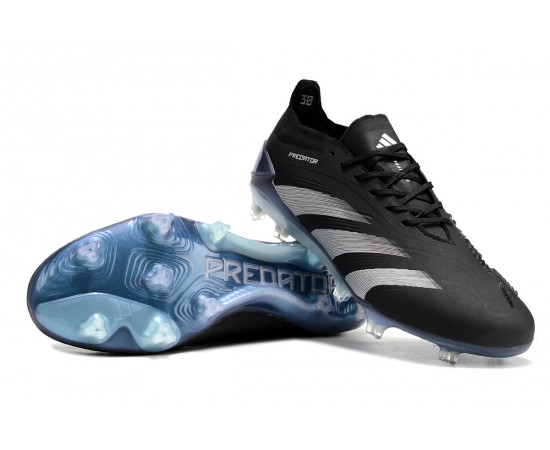 Adidas Predator Accuracy FG Soccer Cleats Silver Black For Men