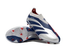 Adidas Predator Accuracy FG Soccer Cleats Silver Blue Red For Men And Women 