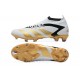 Adidas Predator Accuracy FG Soccer Cleats White Gold Black For Men