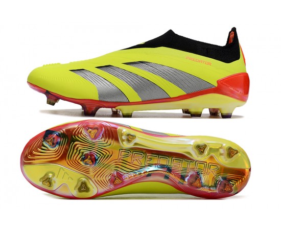 Adidas Predator Accuracy FG Soccer Cleats Yellow Black Red For Men And Women