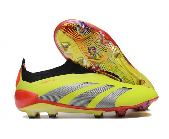 Adidas Predator Accuracy FG Soccer Cleats Yellow Black Red For Men And Women