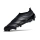 Adidas Predator Elite Laceless Boost FG All Black Low Soccer Cleats For Men