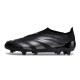 Adidas Predator Elite Laceless Boost FG All Black Low Soccer Cleats For Men