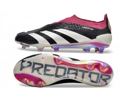 Adidas Predator Elite Laceless Boost FG Beige Black Win-Red Low Soccer Cleats For Men