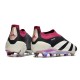 Adidas Predator Elite Laceless Boost FG Beige Black Win-Red Low Soccer Cleats For Men