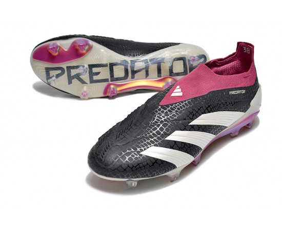 Adidas Predator Elite Laceless Boost FG Beige Black Win-Red Low Soccer Cleats For Men