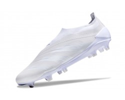 Adidas Predator Elite Laceless Boost FG Beige White Low Soccer Cleats For Men