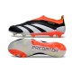 Adidas Predator Elite Laceless Boost FG Grey Black Orange Low Soccer Cleats For Men