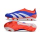 Adidas Predator Elite Laceless Boost FG Orange Silver Blue Low Soccer Cleats For Men