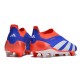 Adidas Predator Elite Laceless Boost FG Orange Silver Blue Low Soccer Cleats For Men