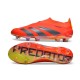 Adidas Predator Elite Laceless Boost FG Red Black Yellow Low Soccer Cleats For Men