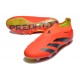 Adidas Predator Elite Laceless Boost FG Red Black Yellow Low Soccer Cleats For Men