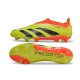 Adidas Predator Elite Laceless Boost FG Yellow Black Orange Low Soccer Cleats For Men