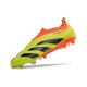 Adidas Predator Elite Laceless Boost FG Yellow Black Orange Low Soccer Cleats For Men