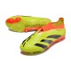 Adidas Predator Elite Laceless Boost FG Yellow Black Orange Low Soccer Cleats For Men