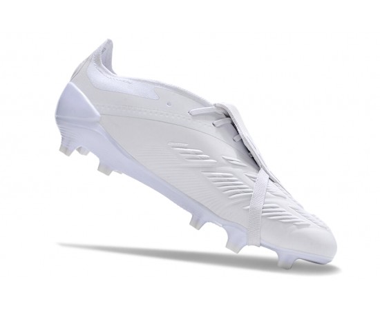 Adidas Predator Elite Tongue FG Beige And White Low Soccer Cleats For Men