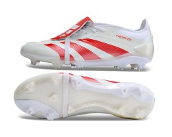 Adidas Predator Elite Tongue FG Beige White And Red Low Soccer Cleats For Men